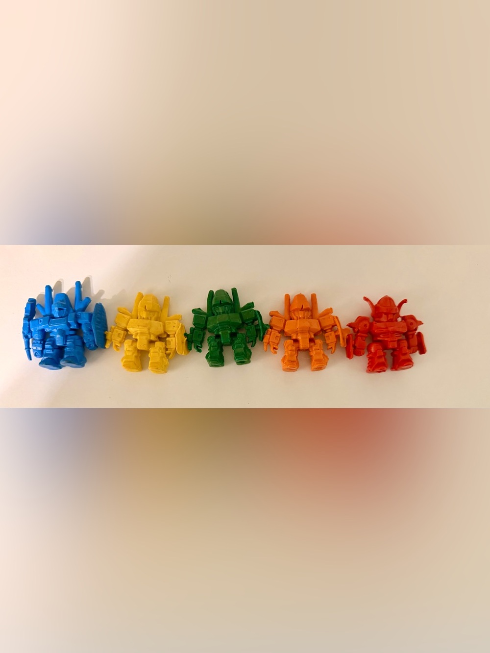 80s Vintage Keshi L- Gaim Capsule Gumball Machine Mini Robot Figures Lot
